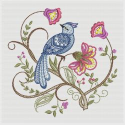 Jacobean Floral Birds 3 08(Md)