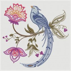 Jacobean Floral Birds 3 09(Sm) machine embroidery designs
