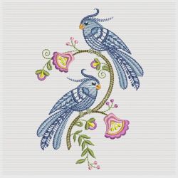 Jacobean Floral Birds 3 10(Md)