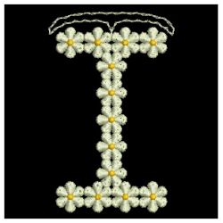 FSL Floral Letters 09 machine embroidery designs