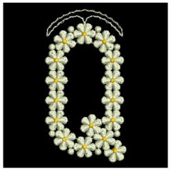FSL Floral Letters 17 machine embroidery designs