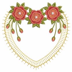 Hearts And Flowers(Lg) machine embroidery designs