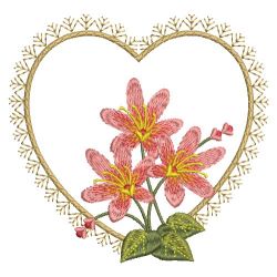 Hearts And Flowers 05(Sm) machine embroidery designs