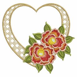 Hearts And Flowers 06(Sm) machine embroidery designs