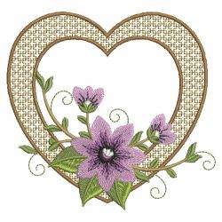 Hearts And Flowers 08(Md) machine embroidery designs