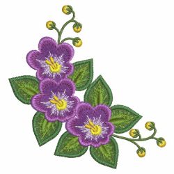 African Violet 01(Lg) machine embroidery designs