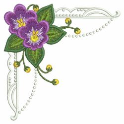 African Violet 07(Md) machine embroidery designs