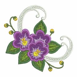 African Violet 08(Lg) machine embroidery designs