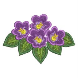 African Violet 10(Sm) machine embroidery designs