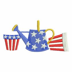 Patriotic Birdhouse 06 machine embroidery designs