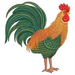 Rooster & Hen 01 machine embroidery designs