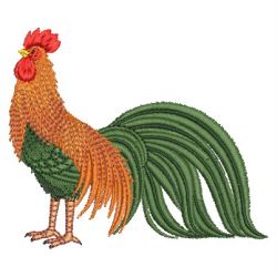 Rooster & Hen 03 machine embroidery designs