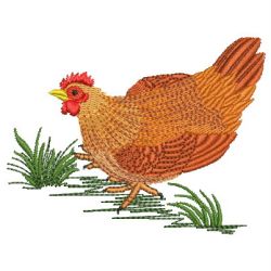 Rooster & Hen 04 machine embroidery designs