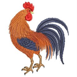 Rooster & Hen 05 machine embroidery designs
