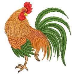Rooster & Hen 06 machine embroidery designs