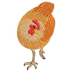 Rooster & Hen 07 machine embroidery designs