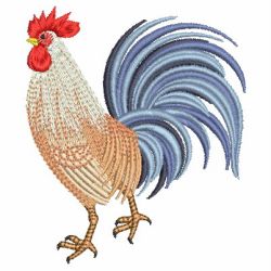Rooster & Hen 08 machine embroidery designs