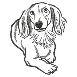 Dog Outlines 01(Lg) machine embroidery designs