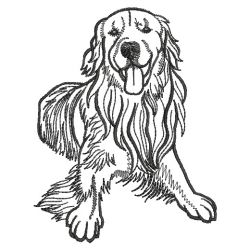 Dog Outlines 05(Md) machine embroidery designs