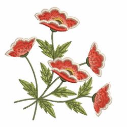 Poppies 03(Sm) machine embroidery designs