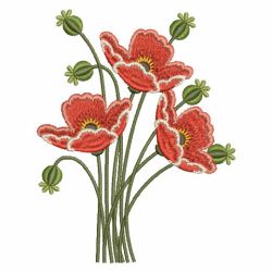 Poppies 06(Sm) machine embroidery designs