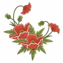 Poppies 07(Md) machine embroidery designs