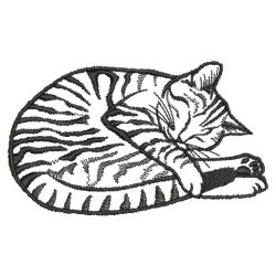 Cat Outlines 02(Md) machine embroidery designs