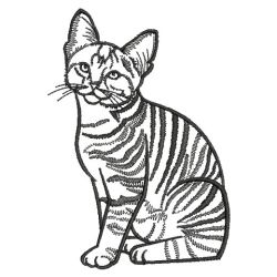 Cat Outlines 03(Md) machine embroidery designs