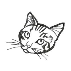 Cat Outlines 15(Sm) machine embroidery designs