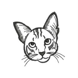 Cat Outlines 17(Lg) machine embroidery designs