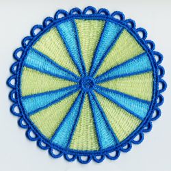 FSL Swirl Candy Coasters machine embroidery designs