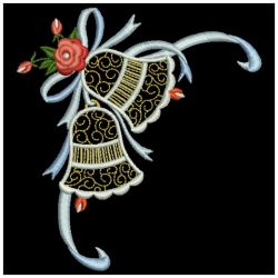 Wedding Bells Corners(Md) machine embroidery designs