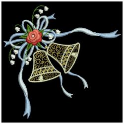 Wedding Bells Corners 06(Sm) machine embroidery designs