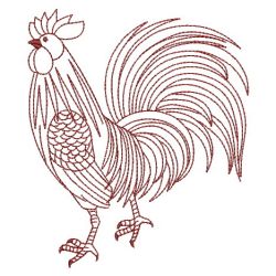 Redwork Chickens 12(Lg) machine embroidery designs