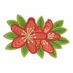 Red Azaleas(Md) machine embroidery designs