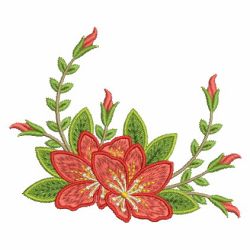 Red Azaleas 06(Md) machine embroidery designs