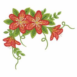 Red Azaleas 10(Md) machine embroidery designs