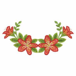 Red Azaleas 11(Md) machine embroidery designs