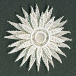 3D FSL White Flowers 07 machine embroidery designs