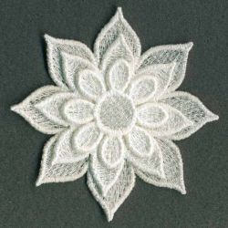 3D FSL White Flowers 09 machine embroidery designs