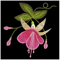 Fuchsia 02 machine embroidery designs