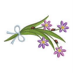 Spring Ladybugs 02(Md) machine embroidery designs