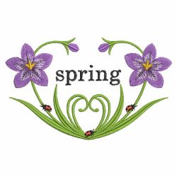 Spring Ladybugs 10(Lg) machine embroidery designs