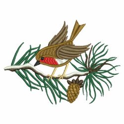 Winter Robin 02(Lg) machine embroidery designs