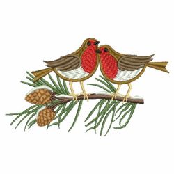 Winter Robin 04(Md) machine embroidery designs