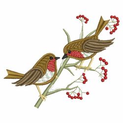 Winter Robin 06(Md) machine embroidery designs