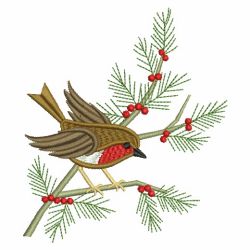 Winter Robin 07(Md) machine embroidery designs