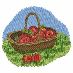 Basket Of Apples 01(Sm) machine embroidery designs