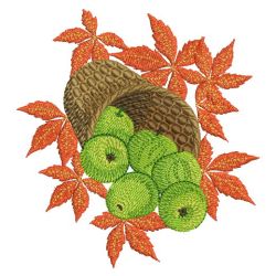Basket Of Apples 02(Lg) machine embroidery designs