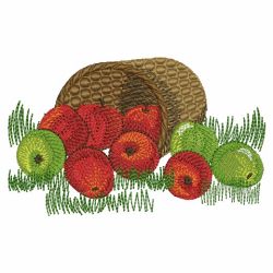 Basket Of Apples 07(Lg) machine embroidery designs